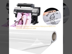 Υλικό ετικέτας χρωστικής μελάνης Πυροστερότητα 80mic PET Rainbow αυτοκόλλητη ετικέτα