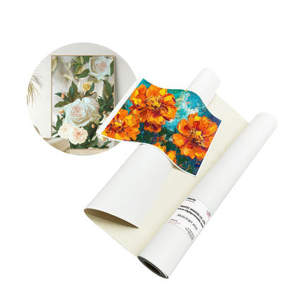 Ευρείας μορφής Επαγγελματική 380gm Ματ Eco Solvent Inkjet Polycotton Canvas Roll για ψηφιακή εκτύπωση Inkjet