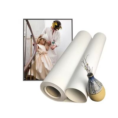 Εκτύπωση Inkjet Eco-solvent Ρολό Ματ Πολυεστερικού Καμβά 280gsm για Ψηφιακή Εκτύπωση