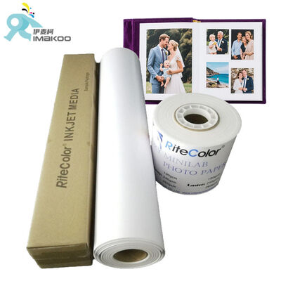 Colorfast Pigment Rein Coated Photo Paper Waterproof Luster Paper Roll Inkjet για τυπογραφεία, φωτογράφους