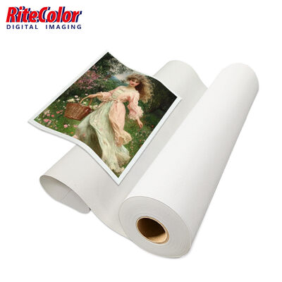 380gm Matte PolyCotton Canvas Roll για UV εκτύπωση με ματ επιφάνεια και ευρείας μορφής συμβατότητα inkjet