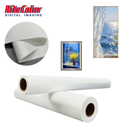 280gm Matte Finish Polyester Canvas Roll για εκτύπωση με μελάνι με βαφές χρωστικών