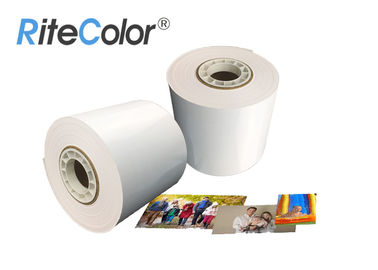 Στιλπνός ρόλος 240gsm εγγράφου φωτογραφιών Inkjet ξηρός Minilab 6 ίντσες λαμπρότητας για το Φούτζι DX100